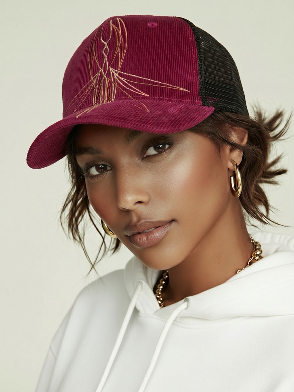 Von Dutch trucker SnapBack vintage corduroy hat